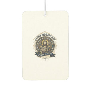 Jesus Mosaic Art Jesus Mosaic Art Christian Faith Car Air Freshener