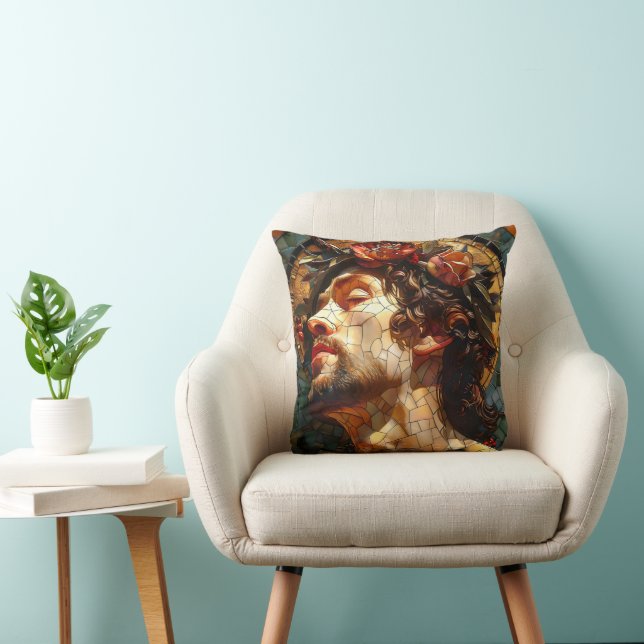 Jesus Mosaic Cushion (Chair)