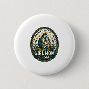 Jesus Motherhood Micro Identities Shirt Faith Base 6 Cm Round Badge