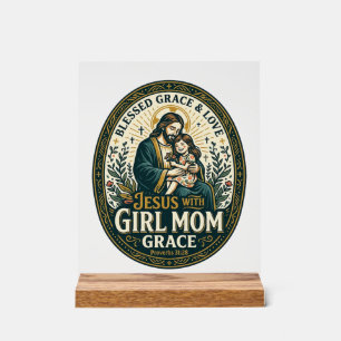 Jesus Motherhood Micro Identities Shirt Faith Base Acrylic Sign