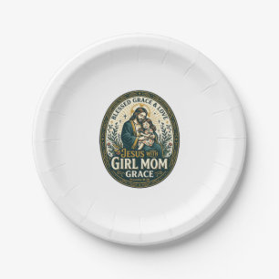Jesus Motherhood Micro Identities Shirt Faith Base Paper Plate