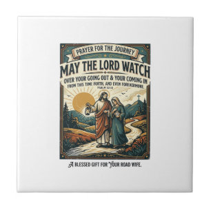 Jesus Motorcycle Club Spouse T-Shirt Inspirational Ceramic Tile