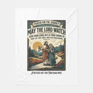 Jesus Motorcycle Club Spouse T-Shirt Inspirational Fleece Blanket