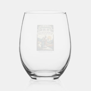 Jesus Motorcycle Club Spouse T-Shirt Inspirational Stemless Wine Glass