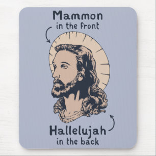 Jesus Mullet Mouse Pad