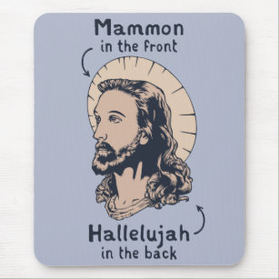 Jesus Mullet Mouse Pad