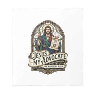 Jesus My Advocate Jesus Courtroom Advocate Christi Notepad