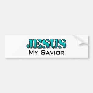 Jesus my saviour bumper sticker
