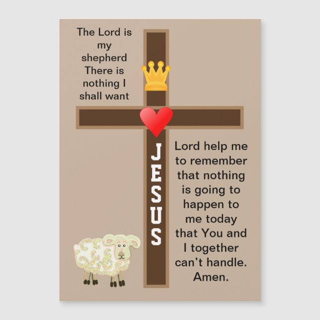 Jesus my Shepherd loves me (Front)