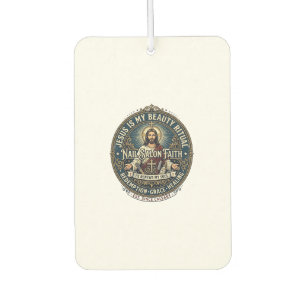 Jesus Nail Tech Nail Artist T-Shirt Inspirational Car Air Freshener