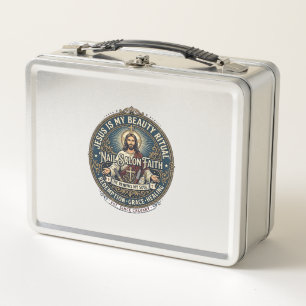 Jesus Nail Tech Nail Artist T-Shirt Inspirational Metal Lunch Box