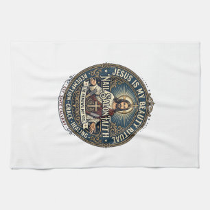 Jesus Nail Tech Nail Artist T-Shirt Inspirational Tea Towel