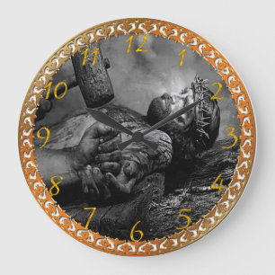 Jesus Nailed Large Clock