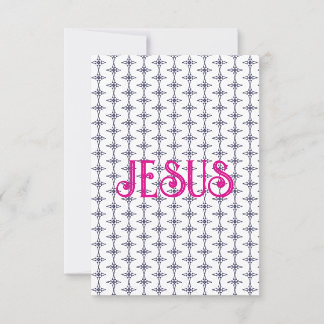 Jesus Name Holy Card with Pater Noster (Front)