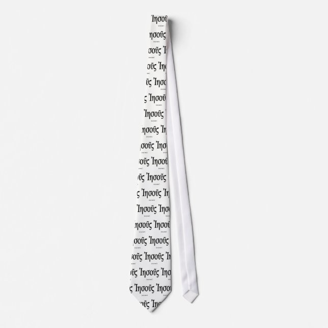 Jesus (Name in Greek) Necktie (Front)