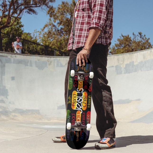 Jesus Names and Attributes Skateboard (Outdoor 2)