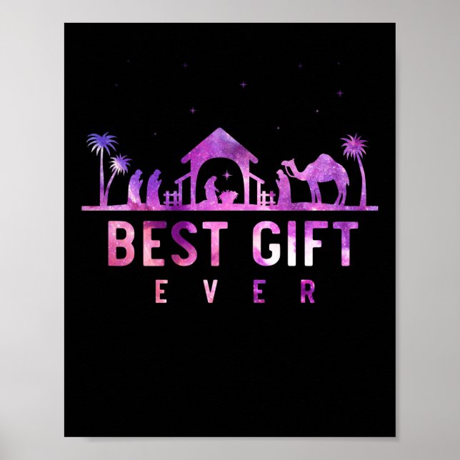 Jesus Nativity Religious Christian Christmas Poster (Front)