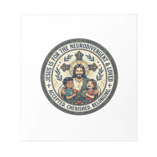 Jesus Neurodivergent Encouragement T-Shirt Inspira Notepad