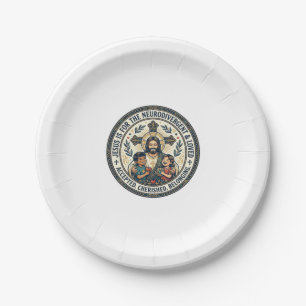 Jesus Neurodivergent Encouragement T-Shirt Inspira Paper Plate