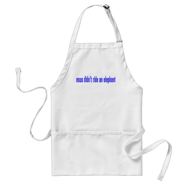 Jesus No Ride Elephant Bumper Standard Apron (Front)