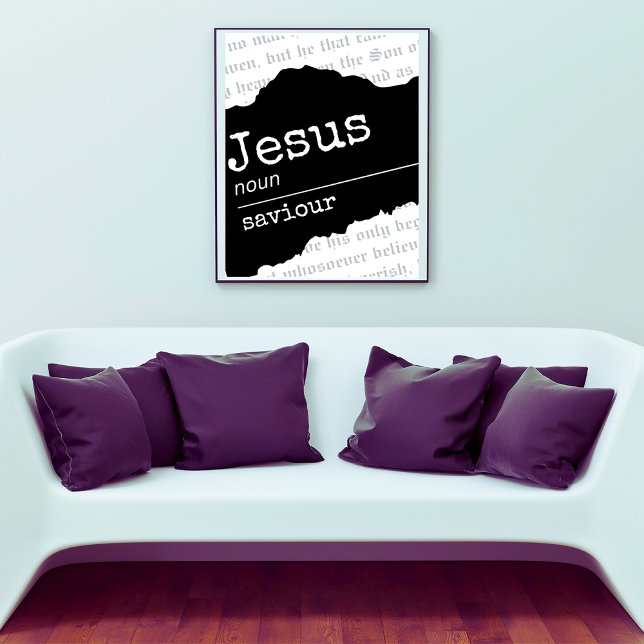 Jesus (Noun): Saviour KJV Bible Verse Poster (Creator Uploaded)