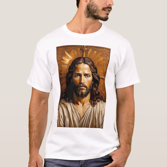 Jesus of Nazareth Digital Painting T-Shirt (Front)
