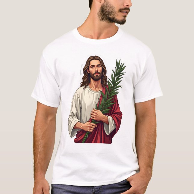 Jesus Olive Branch Vintage Engraved Tee 2 (Front)