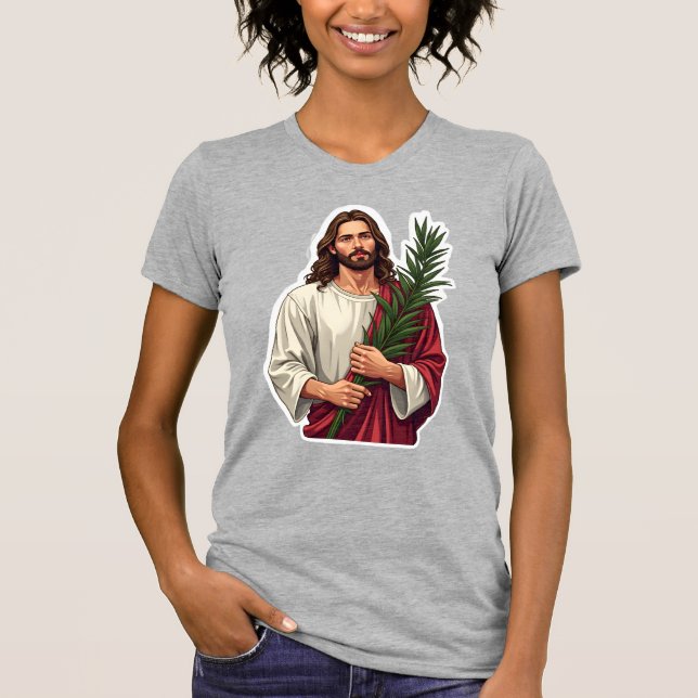 Jesus Olive Branch Vintage Engraved Tee 2 (Front)
