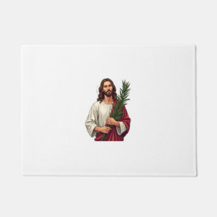 Jesus Olive Branch Vintage Engraved Tee 2 Doormat