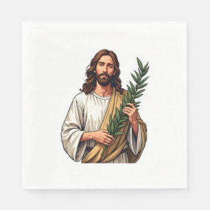 Jesus Olive Branch Vintage Engraved Tee 2 Napkin