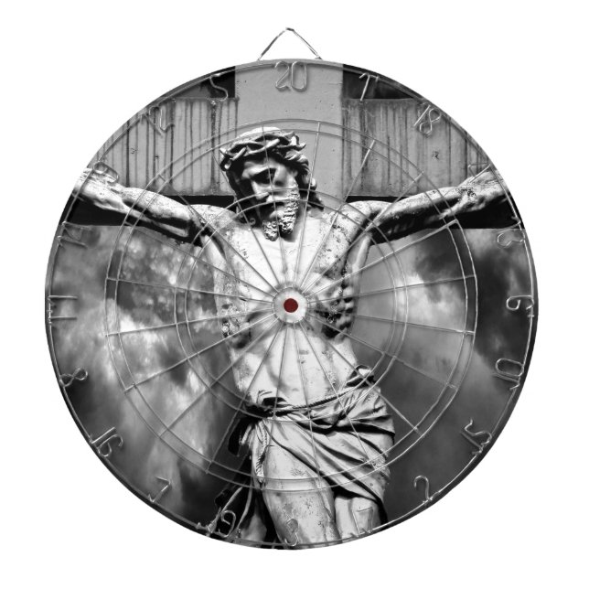 Jesus on a Cross Dartboard (Front)