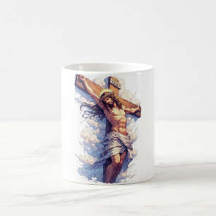 Jesus on the Cross Christian Coffee Mug
