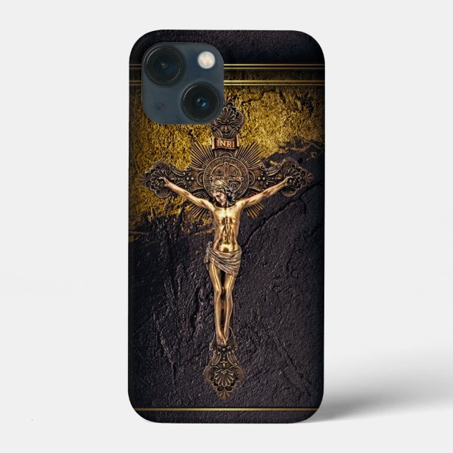 JESUS on the cross iPhone case (Back)