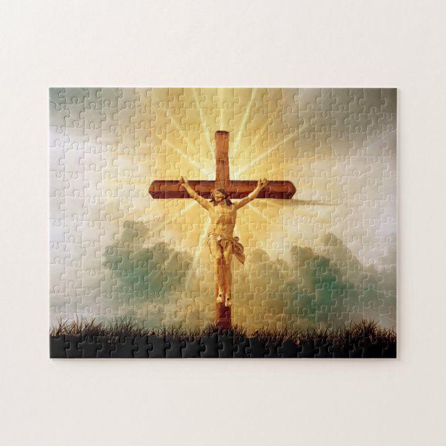 JESUS ON THE CROSS JIGSAW PUZZLE (Horizontal)