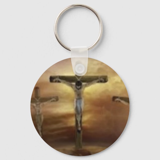 JESUS ON THE CROSS KEY RING (Front)