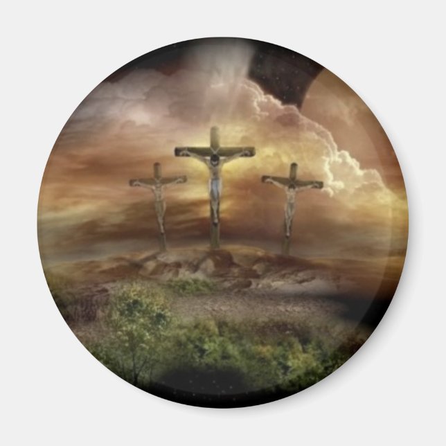 JESUS ON THE CROSS MAGNET (Front)