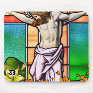 Jesus on the Cross Mouse Pad