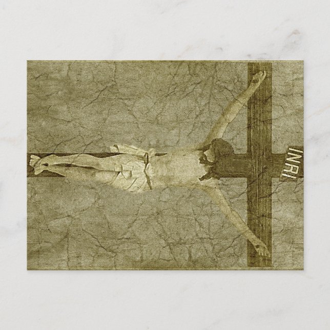 Jesus on the Cross Postcard (Front)
