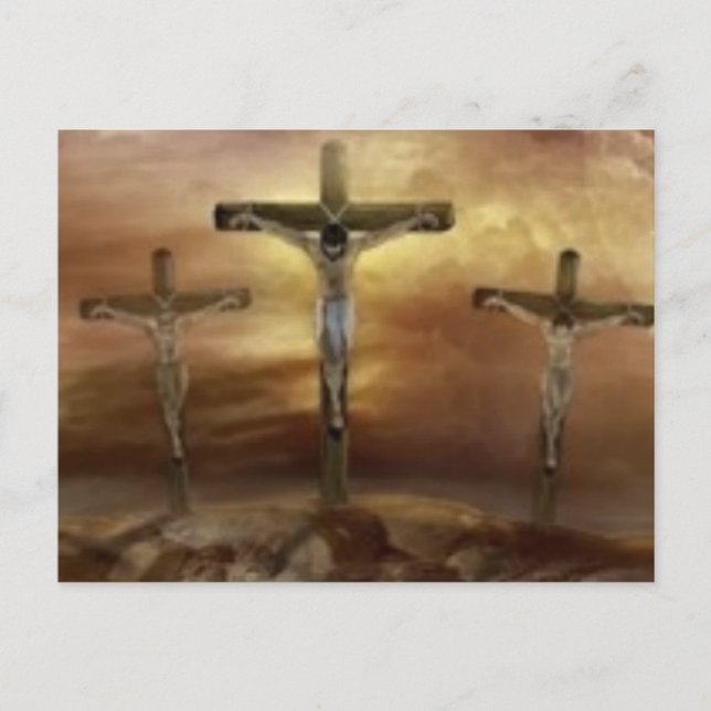 JESUS ON THE CROSS POSTCARD (Front)