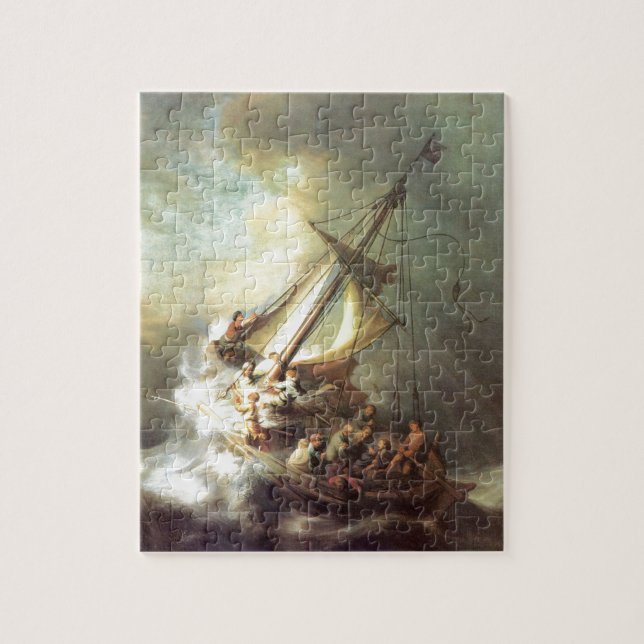 Jesus on the Sea of Galilee, Israel Jigsaw Puzzle (Vertical)