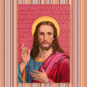 Jesus Our Saviour: Gorgeous Vintage Print of Jesus