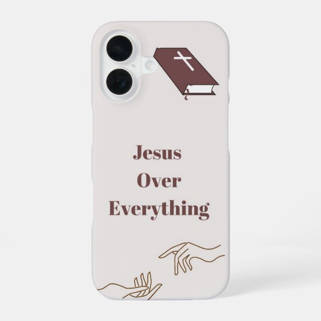 "Jesus over everything" IPhone case  (Back)