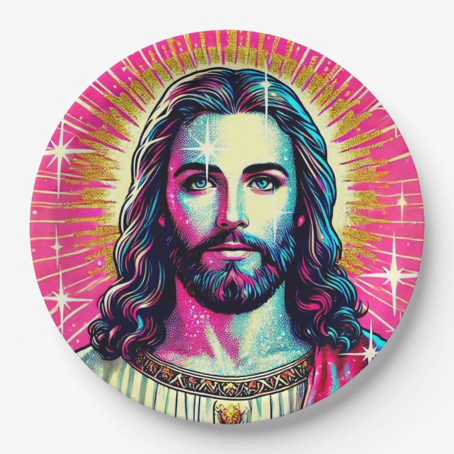 Jesus paper plates! plate (Front)