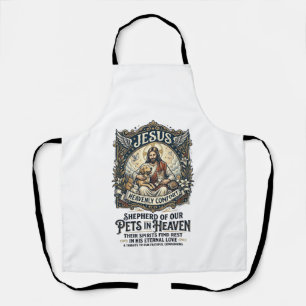 Jesus Pet Memorial Remembrance Shirt Christian Gra Apron