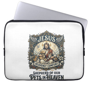 Jesus Pet Memorial Remembrance Shirt Christian Gra Laptop Sleeve