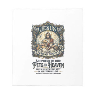Jesus Pet Memorial Remembrance Shirt Christian Gra Notepad