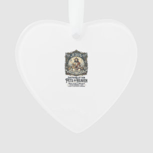 Jesus Pet Memorial Remembrance Shirt Christian Gra Ornament