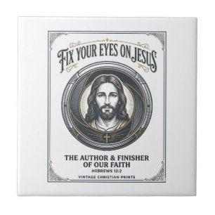Jesus Photography Mum Family Photographer Vintage Ceramic Tile