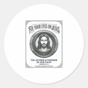Jesus Photography Mum Family Photographer Vintage  Classic Round Sticker