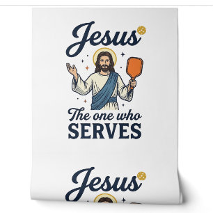 Jesus Pickleball The One Who Serves Shirt Wallpaper